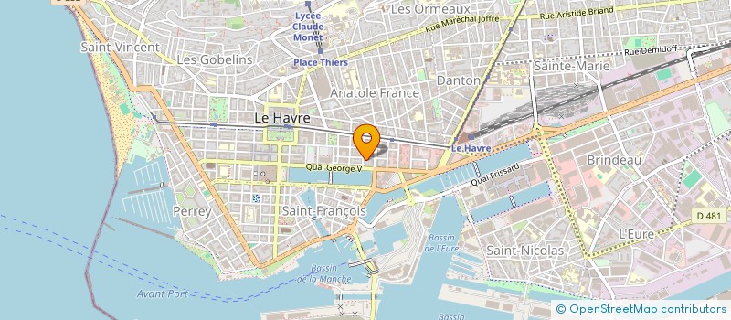 localisation de l'entreprise LECOQ  LE HAVRE