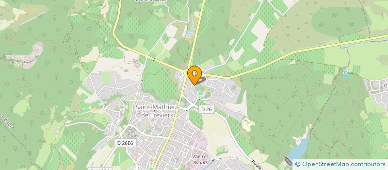 localisation de l'entreprise LECOQ DEROUBAIX  SAINT-MATHIEU-DE-TREVIERS