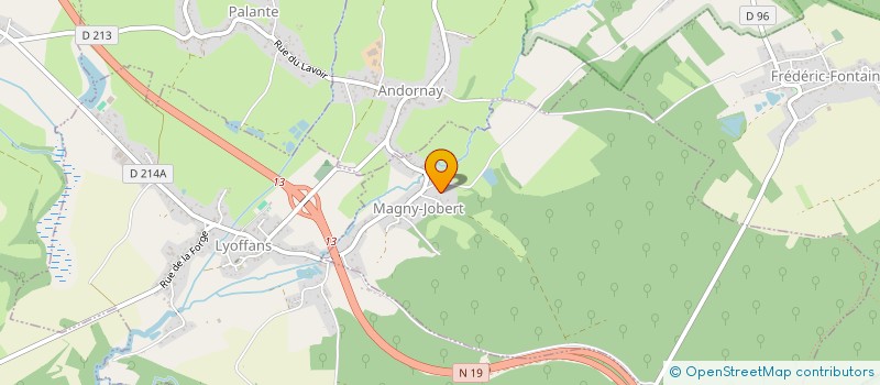 localisation de l'entreprise LECOQ DYLAN  MAGNY-JOBERT