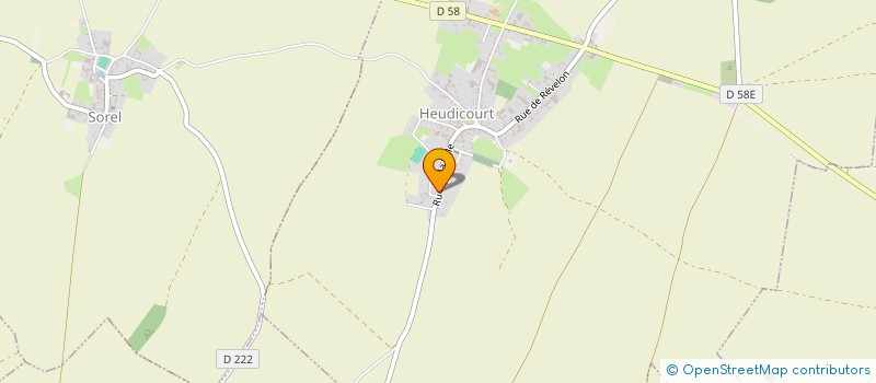 localisation de l'entreprise LECOQ ET CARON  HEUDICOURT