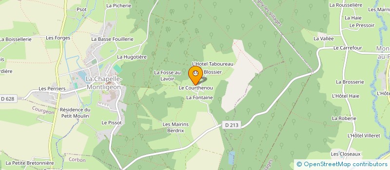 localisation de l'entreprise LECOQ FRERES à LA CHAPELLE-MONTLIGEON