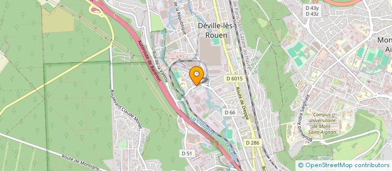 localisation de l'entreprise LECOQ RENOV' à DEVILLE-LES-ROUEN