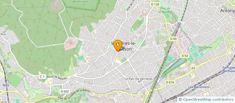 localisation de l'entreprise LECORDIER COUVERTURE  VERRIERES-LE-BUISSON