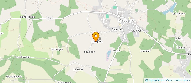 localisation de l'entreprise LECORGNE MENUISERIE à MALGUENAC