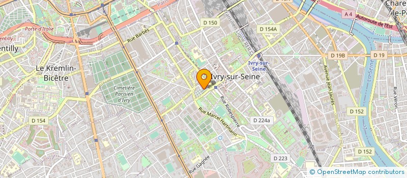 localisation de l'entreprise LECOT B.E à IVRY-SUR-SEINE