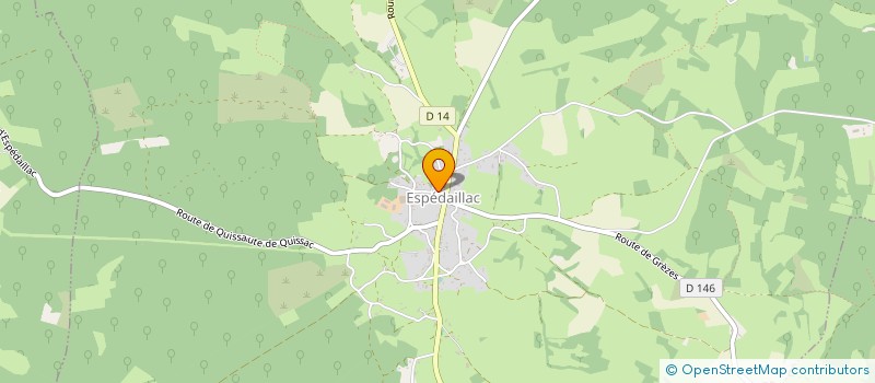 localisation de l'entreprise LECOU AND CO  ESPEDAILLAC