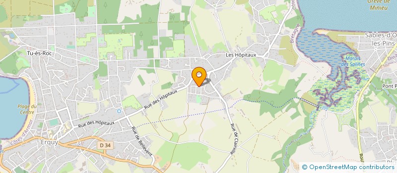 localisation de l'entreprise LECOUFFLARD à ERQUY