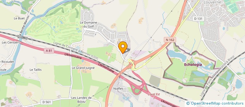 localisation de l'entreprise LECOULES à CHANGE