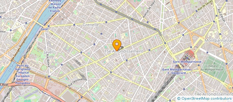 localisation de l'entreprise LECOURBE 44  PARIS