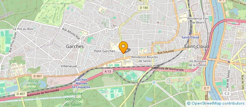 localisation de l'entreprise LECOURBE à GARCHES