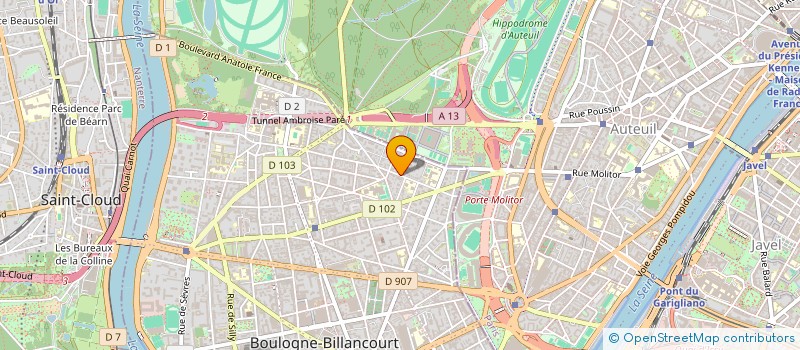 localisation de l'entreprise LECOURBE à BOULOGNE-BILLANCOURT