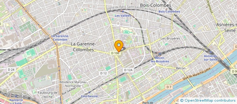 localisation de l'entreprise LECOURT BUREAU D'ETUDES à LA GARENNE-COLOMBES