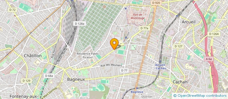 localisation de l'entreprise LECOURT F ET FRANGE ELISABETH à BAGNEUX