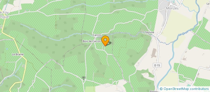 localisation de l'entreprise LECOURT TP  CASSEUIL