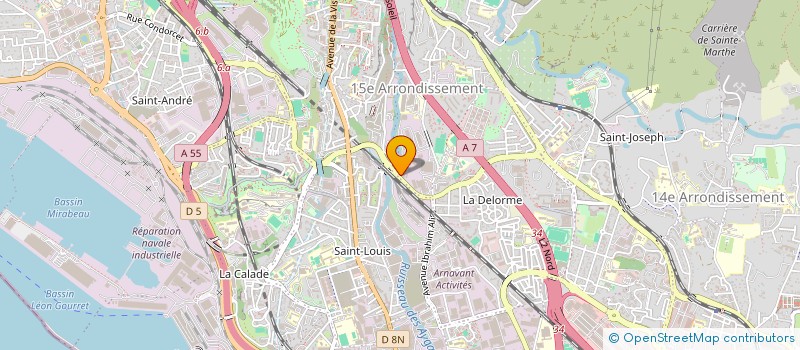localisation de l'entreprise LECOURTIER LOCATION à MARSEILLE