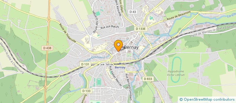 localisation de l'entreprise LECOUTRE ET COMPAGNIE à BERNAY