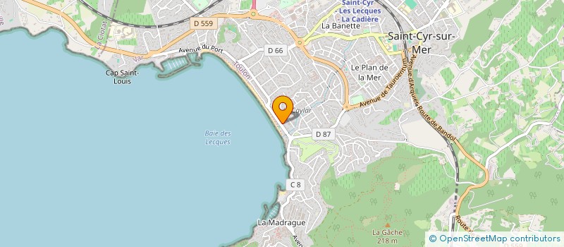 localisation de l'entreprise LECQUES STOLL SIMON à SAINT-CYR-SUR-MER