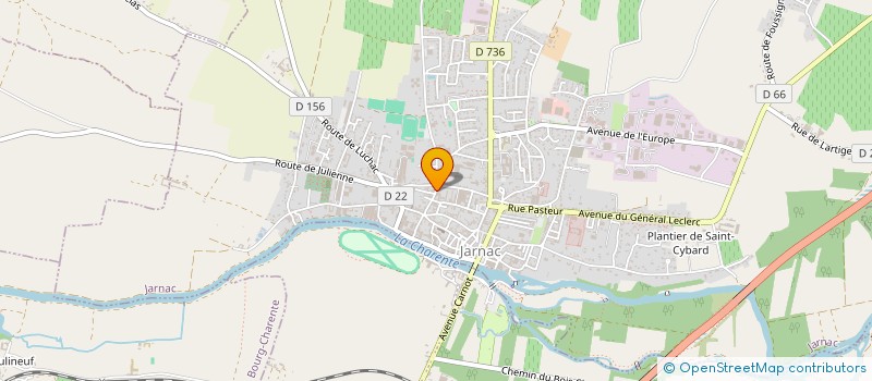 localisation de l'entreprise LECRIVAIN à JARNAC