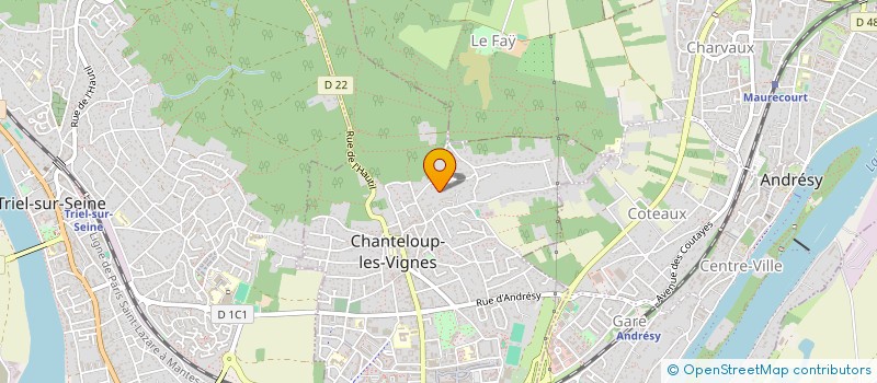localisation de l'entreprise LECROISEY FINANCE à ANDRESY