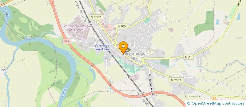 localisation de l'entreprise LECROQ LE KIT à VARENNES-SUR-ALLIER