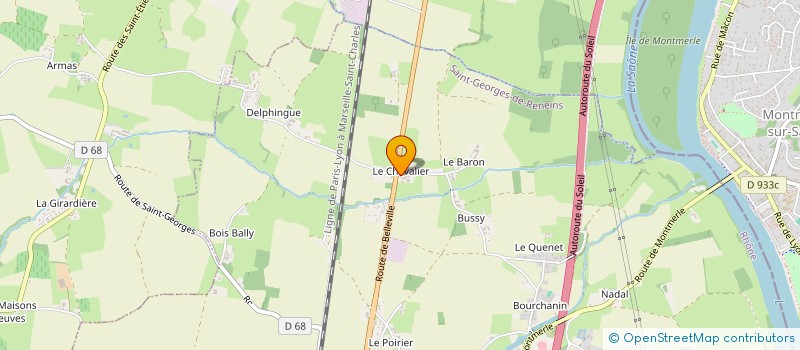 localisation de l'entreprise LECROULANT - ADRIEN  SAINT-GEORGES-DE-RENEINS