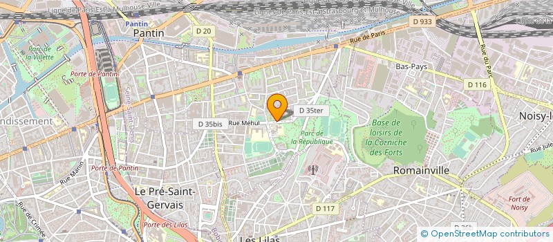 localisation de l'entreprise LECSA FINANCE à PANTIN