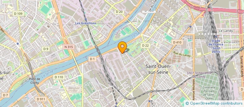 localisation de l'entreprise LECSI-BTP à SAINT-OUEN-SUR-SEINE