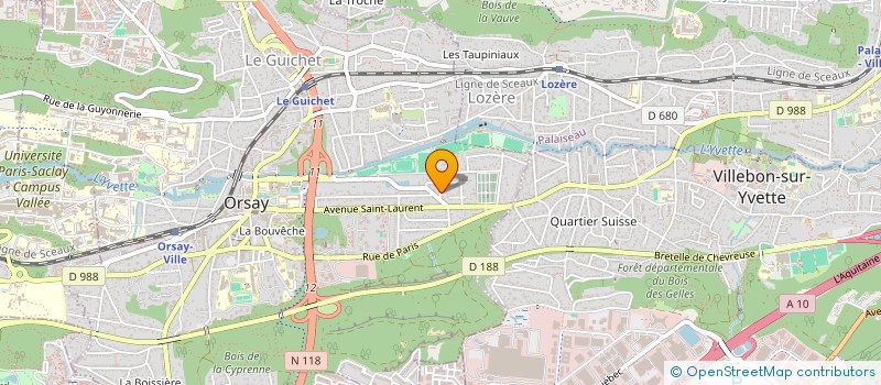 localisation de l'entreprise LECSICON à ORSAY