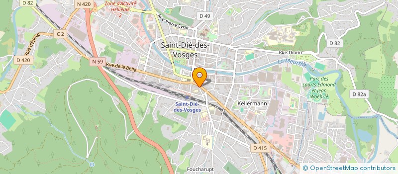 localisation de l'entreprise LECTOR INFORMATIONS à SAINT DIE DES VOSGES