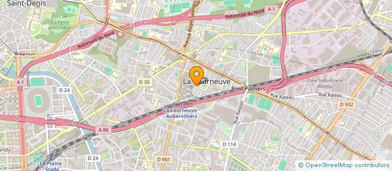 localisation de l'entreprise LECTORIUM ROSICRUCIANUM PARIS à LA COURNEUVE