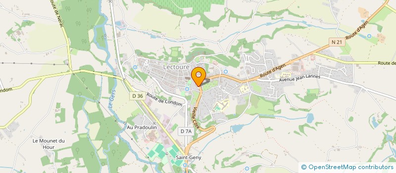 localisation de l'entreprise LECTOURE DU BLEU AU BLUES  LECTOURE