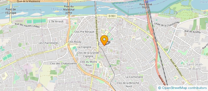localisation de l'entreprise LECTURE ET LOISIRS à ORLEANS