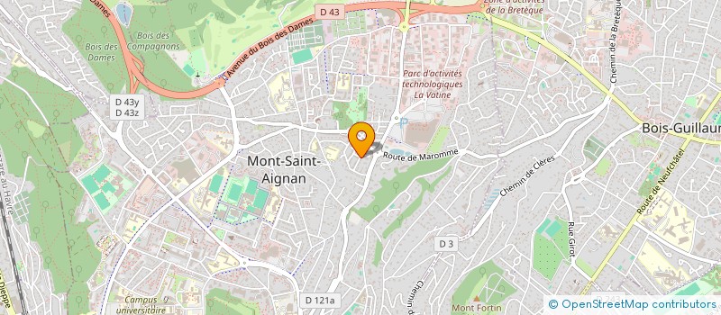 localisation de l'entreprise LECTURES ET LOISIRS à MONT-SAINT-AIGNAN