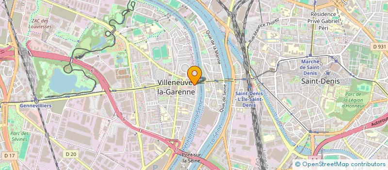 localisation de l'entreprise LECTURES NOMADES à VILLENEUVE-LA-GARENNE