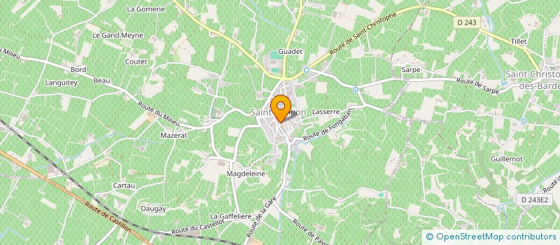 localisation de l'entreprise LECTYS FOOD & COOKING à SAINT-EMILION