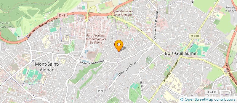 localisation de l'entreprise LECUBEKINE  MONT-SAINT-AIGNAN