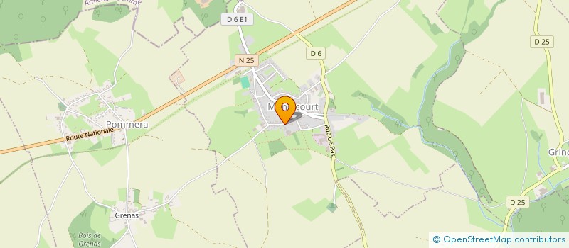 localisation de l'entreprise LECUBIN FILS à MONDICOURT