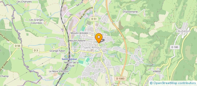 localisation de l'entreprise LECUELLE COMAS à SAINT-AMOUR