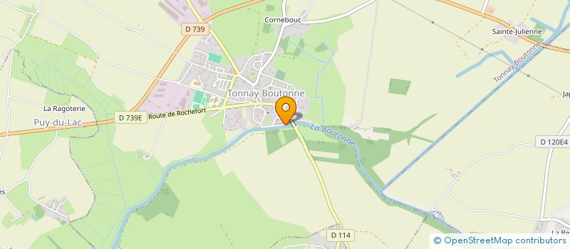 localisation de l'entreprise LECUILLER  TONNAY-BOUTONNE