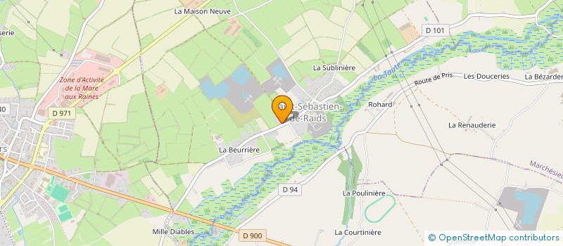 localisation de l'entreprise LECUREUIL IMMO  SAINT-SEBASTIEN-DE-RAIDS