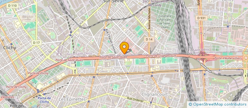 localisation de l'entreprise LECUYER à SAINT-OUEN-SUR-SEINE