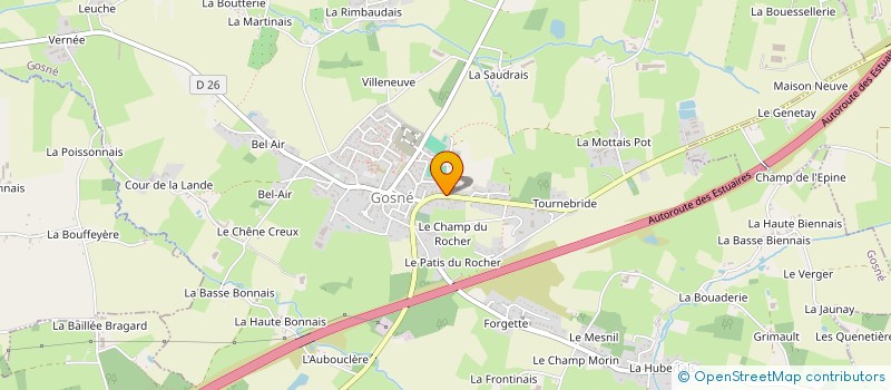 localisation de l'entreprise LECUYER  GOSNE