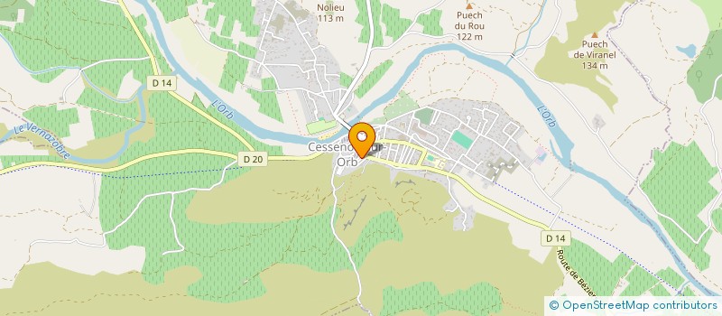 localisation de l'entreprise LECUYER ET SUZON  CESSENON-SUR-ORB