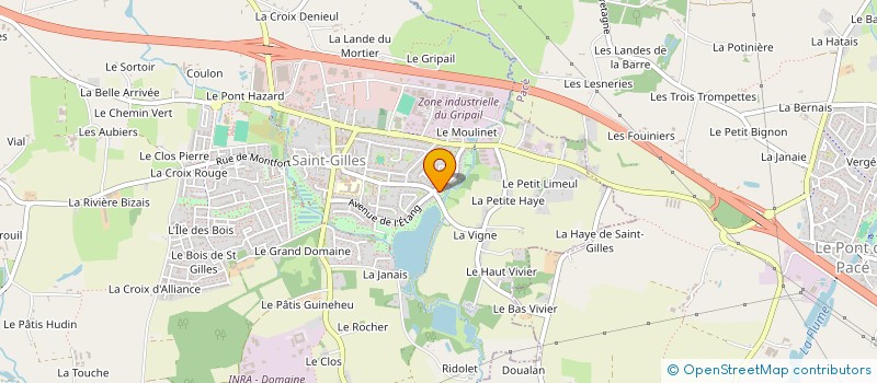 localisation de l'entreprise LECUYER IMMOBILIER à SAINT-GILLES