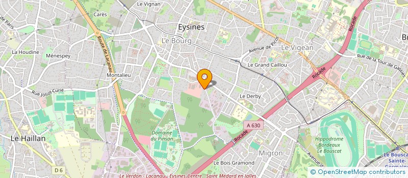 localisation de l'entreprise LECUYER. J à EYSINES