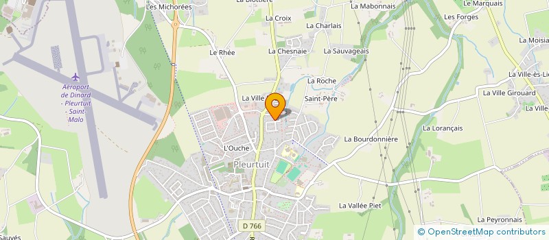 localisation de l'entreprise LECUYER PEINTURE ET DECORATION  PLEURTUIT