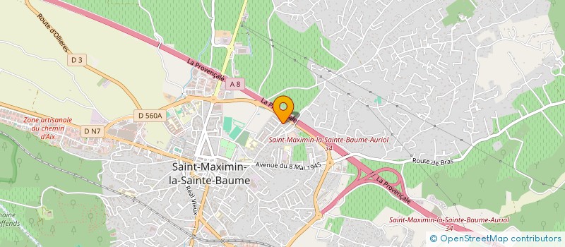 localisation de l'entreprise LED 2003 à SAINT-MAXIMIN-LA-SAINTE-BAUME