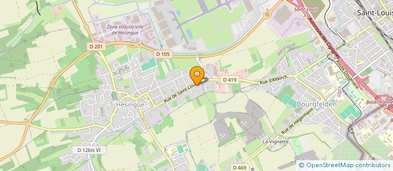 localisation de l'entreprise LED  HESINGUE