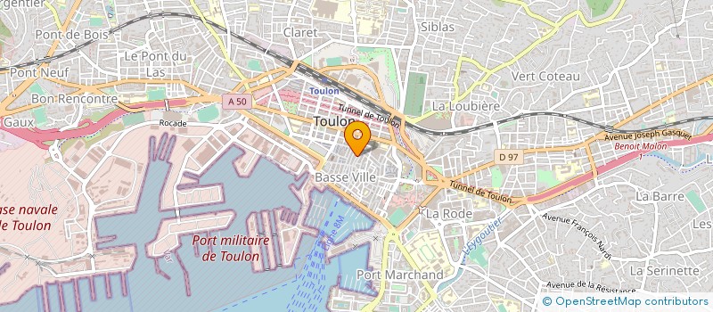 localisation de l'entreprise LED ACADEMY  TOULON