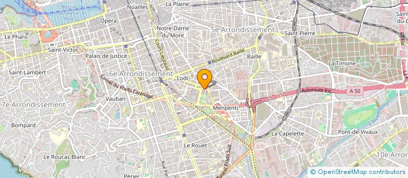 localisation de l'entreprise LED AVENIR 26 à MARSEILLE